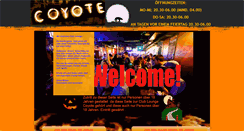 Desktop Screenshot of coyote-bar.at