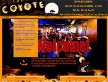 Tablet Screenshot of coyote-bar.at